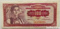 Jugoslavija 100 Dinarjev 1955 (VF)