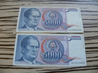 Jugoslavija 5000 dinara 1985 ZA ali ZC
