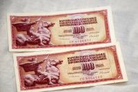Narodna banka jugoslavije 100 dinarjev, sfrj , ex YU