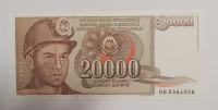 Prodam bankovec 20000 dinarjev 1987 unc
