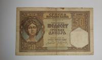 Prodam bankovec 50 dinarjev 1941