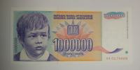 Prodam bankovec 1000000 dinarjev 1993 serija AA