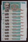 YU - Lot - 10 dinara - 1994 - UNC