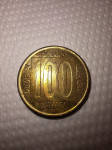 100 dinara Jugoslavija 1989