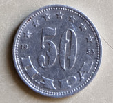 Kovanec 50 para leto 1953 - Jugoslavija in drugi jugoslovanski kovanci