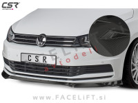 VW Touran 5T 15- podaljšek sprednjega odbijača karbon (mat)