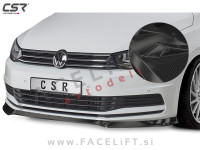 VW Touran 5T 15- podaljšek sprednjega odbijača karbon (sijaj)