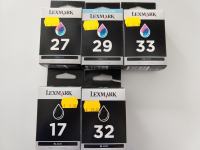 Lexmark kartuše, črna 17, 32, barvne 27, 29, 33