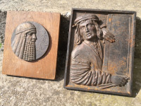 2 x kip, relief, bron, železo, vojak,