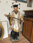 Velik lesen kip sv. Johannesa Nepomuka iz 17. stoletja