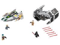 75150 Vader's TIE Advanced vs. A-Wing Starfighter - Lego - Star Wars