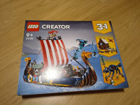 LEGO 31132 vikinška ladja in kača iz midgarda
