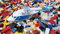 Lego mešane kocke, rinfuza + helikopter