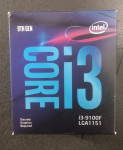 Intel Core I3 9100f embalaža z hladilnikom
