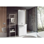 Komplet kopalniškega pohištva Zoja 3-delni 65 cm visoko sijajna bela