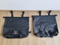 Vodoodporne stranske torbe za motor, črne