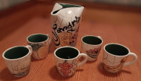 Španska keramika za Sangrio (vrč in 5 skodelic)