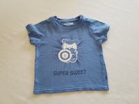 Fantovska majica Okaidi št.74, modra Super sweet
