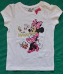 Majica/majčka dekliška kratek rokav Minnie, št. 98/104/110