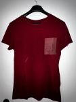 Zara bordro rdeča majica - viskoza velikost S