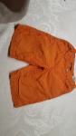 Fantovske bermuda hlače za 3-4 leta, oranžne barve