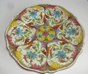 Dekorativen keramični krožnik, Italija, premer 25 cm
