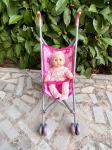 Otroški voziček in "živa" punčka Baby Annabell