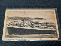 Kartica ladja Rex potopljena pri Kopru potovalna žig ladijske pošte