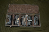 ZDA škatla s 5 pari očal za mitraljezce na bombnikih ww2