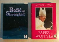 2 knjigi "Božič na Slovenskem" in "Papež Wojtila