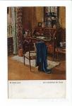 M. Heilbronner, Pisalna miza - razglednica / postcard
