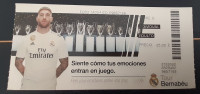 Vstopnica Muzej Nogometni klub Real Madrid Sergio Ramos