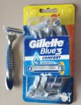 Gillette Blue 3 Comfort, 6 ročk z neuporabljenimi britvicami
