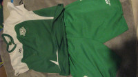 Fantovski dres za nogomet, zelen, ERIMA, VEL 152