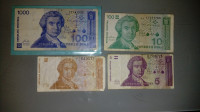 stari hrvaški bankovci