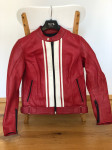 rdeča usnjena motoristična jakna