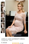 Tiffany Rose čipkasta obleka za nosečnice