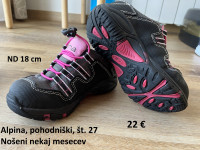 Pohodniški čevlji Alpina, goretex, velikost 27, za deklico