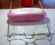 Otroška očala korekcijska dioptrijska kovinska D+1,00 L+0,75 Barbie