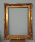 pozlačen lesen  okvir za ogledalo ali sliko