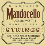 DAddario J78 Phosphor Bronze Mandocello Strings, 22-74