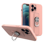Etui silikonski ovitek Ring Case za Samsung Galaxy A73 roza