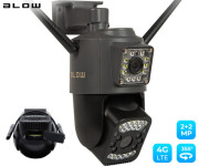 BLOW H-342 IP kamera, 2 objektiva, 4G LTE, Full HD 2+2MP, vrtenje, nag