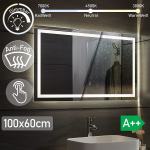 Kopalniško ogledalo z LED osvetlitvijo  anti-fog 100x60