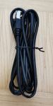 Nerabljen Ethernet kabel CAT.5E, črn, 2.5m dolžine, RJ45 zaključitev