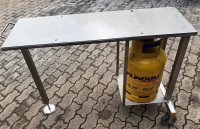 INOX voziček / miza za plinski žar