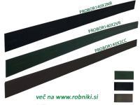 PVC ROBNIK LACOGREEN PROBOR140X2_5 v črni, rjavi in zeleni barvi