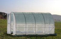 Rastlinjak Greenhouse 4x3x2,3m s kovinskimi vrati