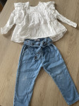 Hlače (jeans), srajčka ZARA št.98