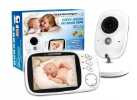 Baby Monitor otroška varuška z nočno video kamero in 3.2″ LCD zaslonom